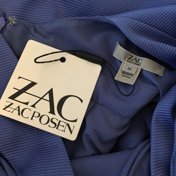 ZAC ZAC Posen Pleated Fit & Flare Dress Jewel Neck Sleeveless Black, Size 12,NEW - Picture 5 of 11